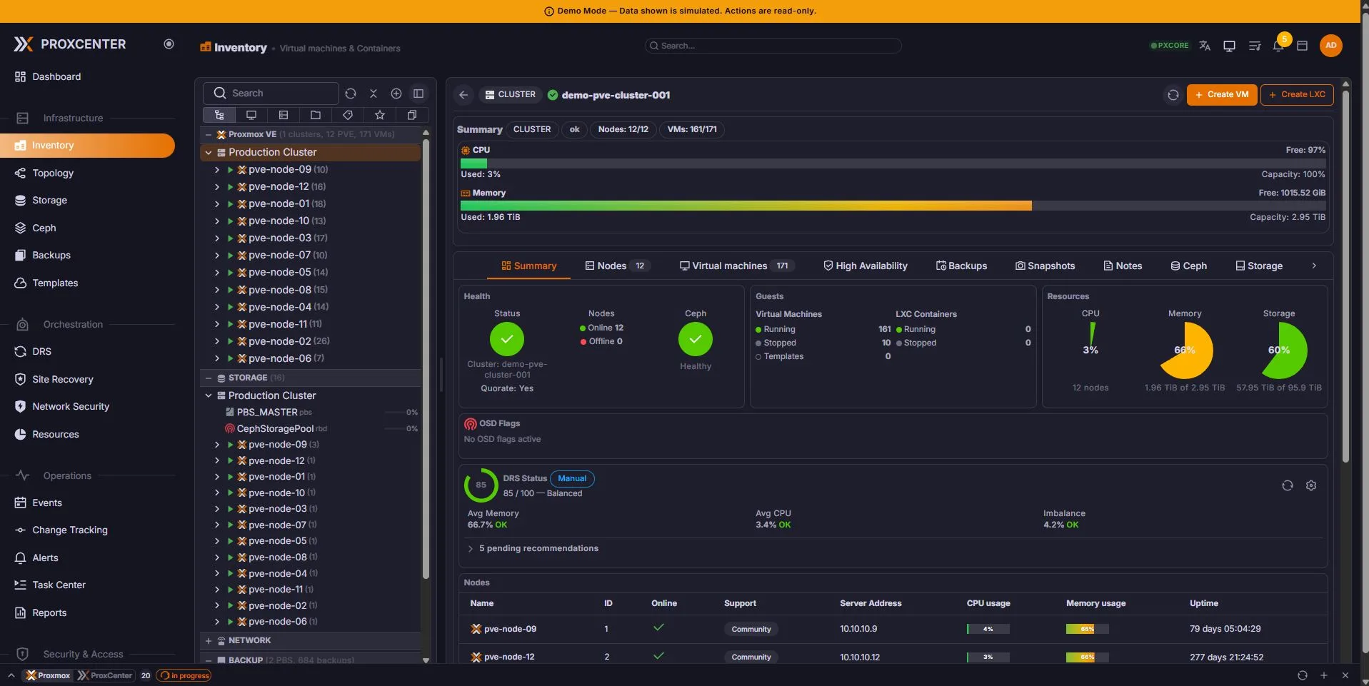 ProxCenter UI